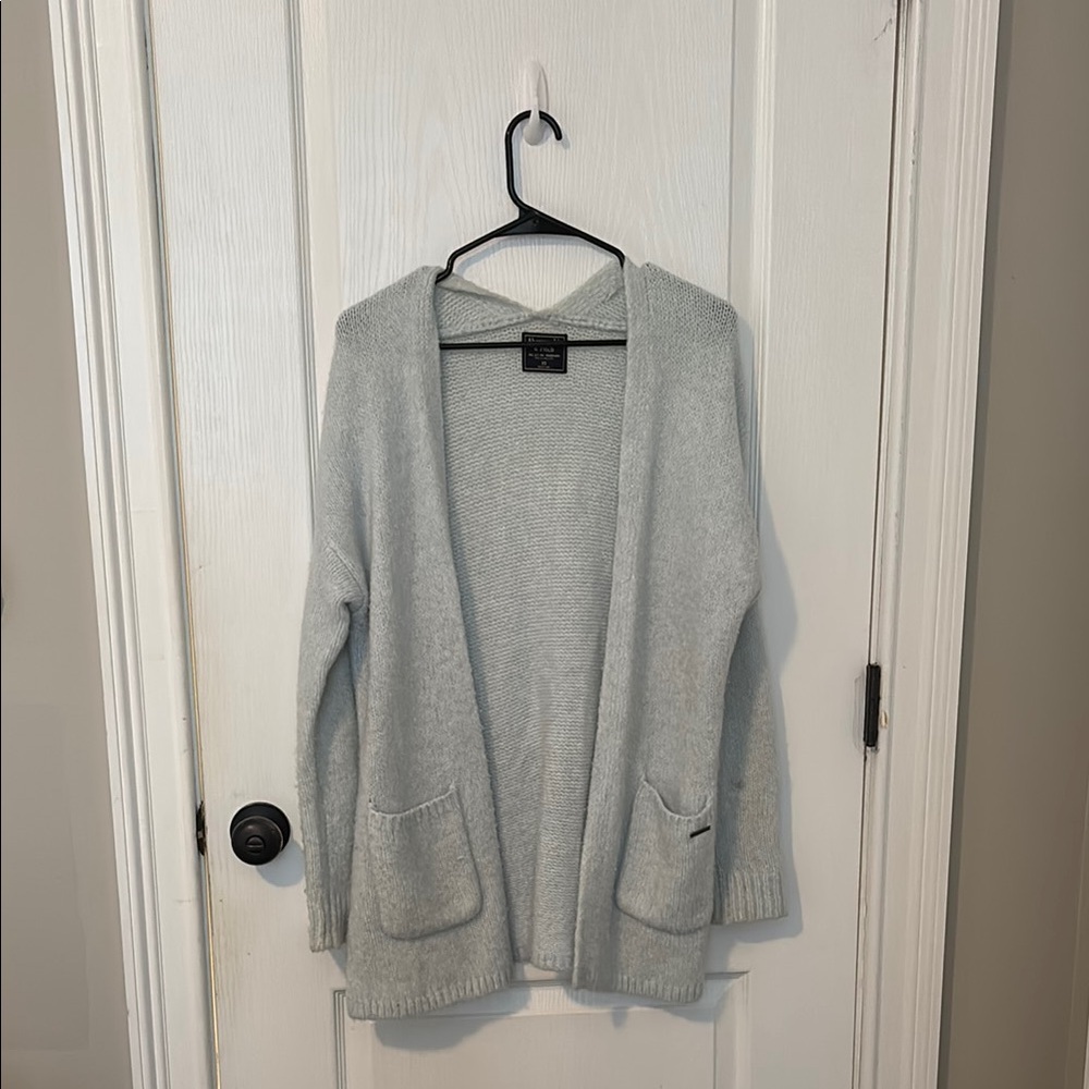 Abercrombie & Fitch Light Blue Cardigan Sweater